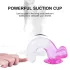 Sunfo - imukupilla varustettu kivellinen dildo - 22cm - läpikuultava violetti