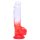 Sunfo - Tappi-Härkä Dildo 21cm (läpinäkyvä-punainen)