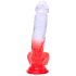 Sunfo - Tappi-Härkä Dildo 21cm (läpinäkyvä-punainen)