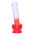 Sunfo - Tappi-Härkä Dildo 21cm (läpinäkyvä-punainen)