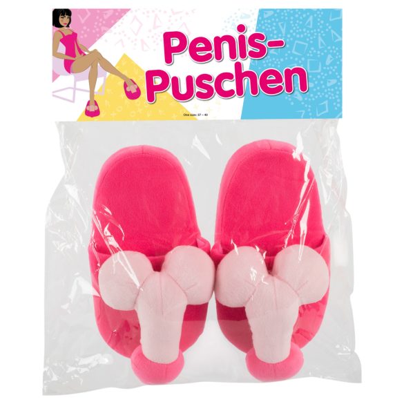Pehmo - tohvelit - penis-malli - vaaleanpunainen