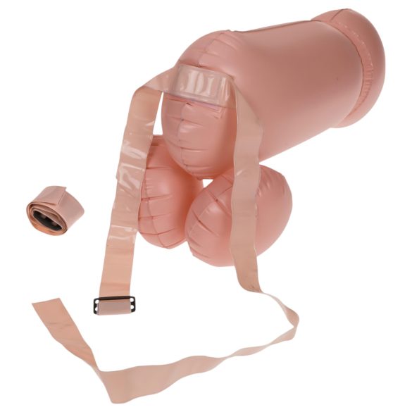 Cock Fighting - strap-on dildo - puhallettava - ihovärinen