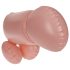 Kukkoilu - puhallettava kiinnitettävä penis (luonnollinen)