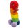 Pehmeä sateenkaari-penis pehmolelu 30 cm