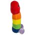 Pehmeä sateenkaari-penis pehmolelu 30 cm