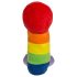 Pehmeä sateenkaari-penis pehmolelu 30 cm