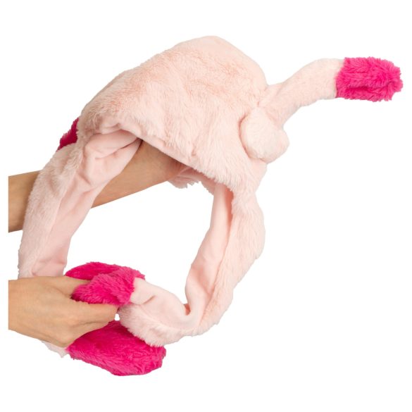 Hauska hattu - liikkuvilla korvilla - pinkki