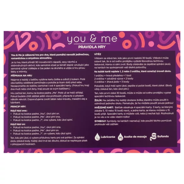 you & me - eroottinen paripeli (tšekki)