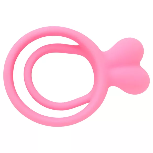 Pulselock Cocktura - pupullinen pari-penisrengas (pinkki)