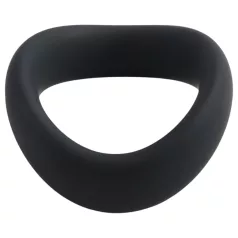   Pulselock Cocktura - kierretty silikoninen kivesrengas (musta) - 45 mm