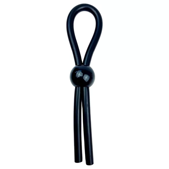 Pulselock Forge - säädettävä silikoninen lasso-penisrengas (musta)