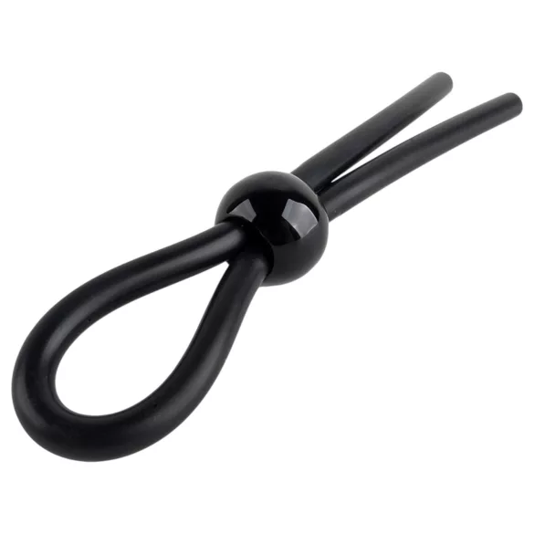 Pulselock Forge - säädettävä silikoninen lasso-penisrengas (musta)