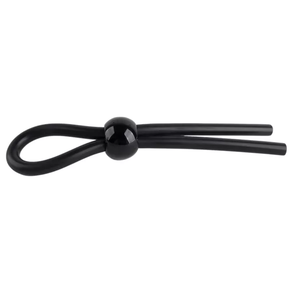 Pulselock Forge - säädettävä silikoninen lasso-penisrengas (musta)