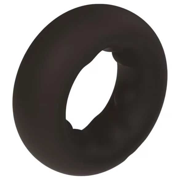 Pulselock Cocktura - pilkullinen silikoninen penisrengas (musta) - 27 mm