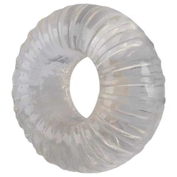 Pulselock Cocktura - uritettu TPE-penisrengas (läpinäkyvä) - 19 mm