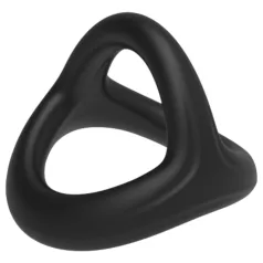  Pulselock Taur - Y-muotoinen penis- ja kivusrengas (musta) - S