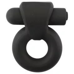   Pulselock Vantr - ladattava värisevä penisrengas (musta) - 25 mm