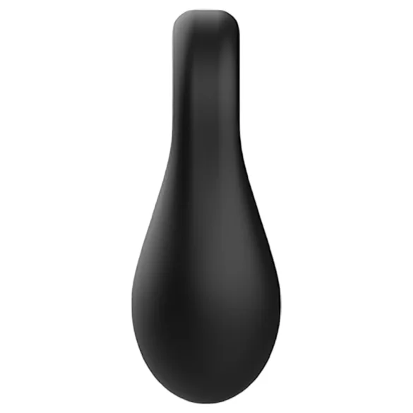 Pulselock Taur - silikoninen penis- ja kivusrengas lasikuulilla (musta)