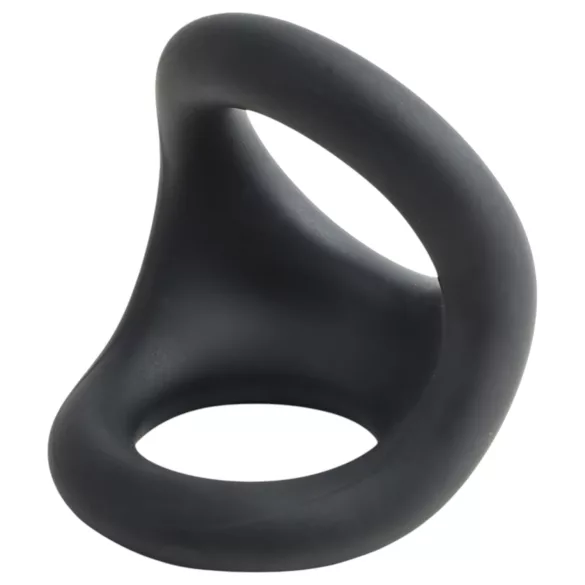 Pulselock Taur - muotoiltu penis- ja kivusrengas (musta)