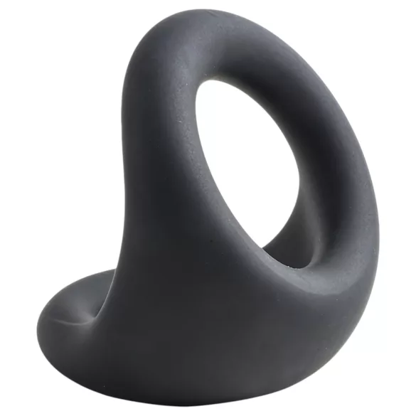 Pulselock Taur - muotoiltu penis- ja kivusrengas (musta)
