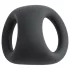 Pulselock Taur - muotoiltu penis- ja kivusrengas (musta)