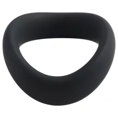  Pulselock Cocktura - kierretty silikoninen penisrengas (musta) - 47,5 mm