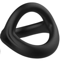   Pulselock Taur - Y-muotoinen penis- ja kivessormus (musta) - M