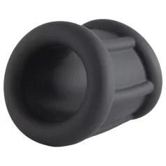   Pulselock Cocktura - uritettu silikoninen penisrengas (musta) - 30 mm