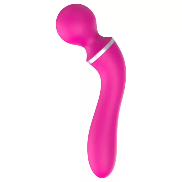 Lonely 2in1 - vibraattori ja G-pistehierotin 3 vaihtopäällä - pinkki