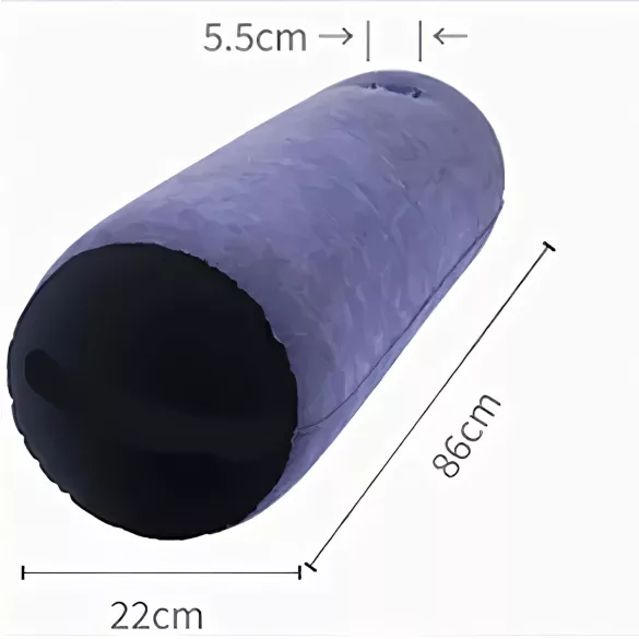 Magic Pillow - puhalettävä seksityyny - sylinterimalli - violetti