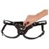 ZADO - nahkainen alushousu strap-on kiinnitykselle - musta S-L