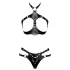 ZADO - nahkasetti strap-on alushousuilla (musta) - L/XL