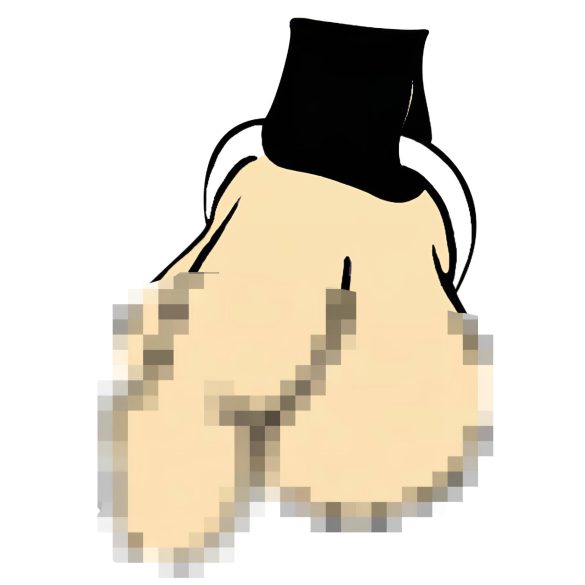 ZADO - miesten nahkainen harness body - musta (S-L)