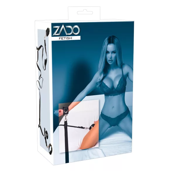 ZADO - nahkainen sänkyyn sidontasarja - musta