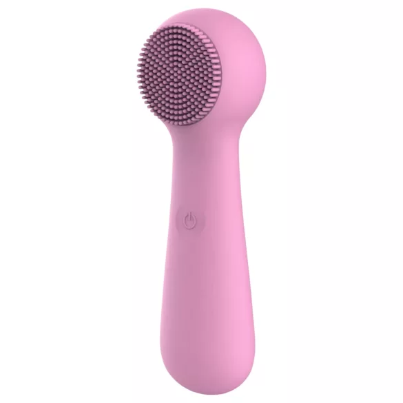 FaceClean - ladattava, vedenkestävä kasvohierontalaite (pinkki)