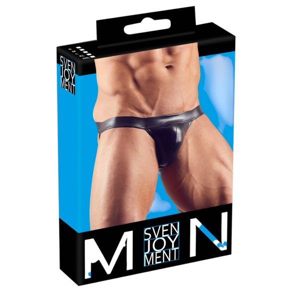 Svenjoyment – kiiltävä jockstrap (musta) - L