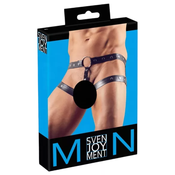 Svenjoyment - valjasharness penisrenkaalla - musta M/L