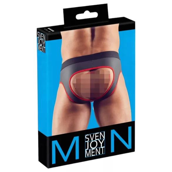 Svenjoyment - avoin jockstrap - musta - XL