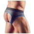Svenjoyment - avoin jock-strap (musta-sininen)