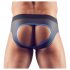 Svenjoyment - avoin jock-strap (musta-sininen)