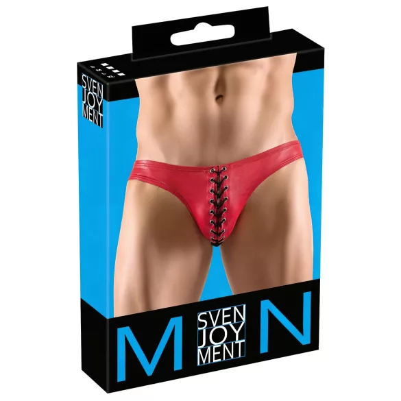 Svenjoyment - miesten alushousut nyöritys - musta/punainen