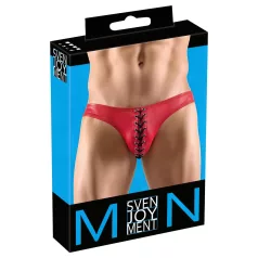  Svenjoyment - miesten alushousut nyöritys - musta/punainen - M