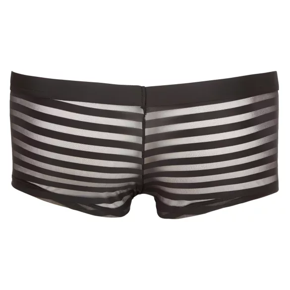 Boxer - miesten läpinäkyvä bokseri - raidallinen - musta - XL