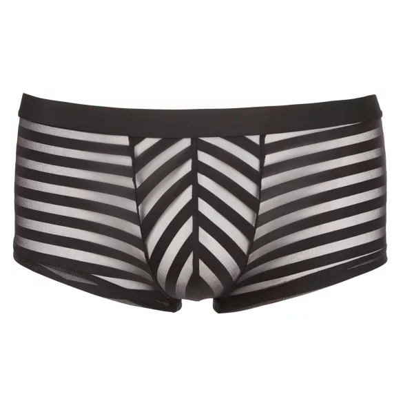 Boxer - miesten läpinäkyvä bokseri - raidallinen - musta - XL