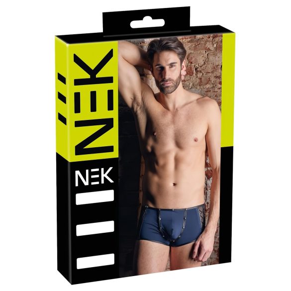 NEK - musta nyöritysverkolla varustettu boxerit (sininen)