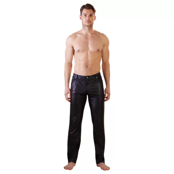 NEK - kiiltävä leggingsit - musta