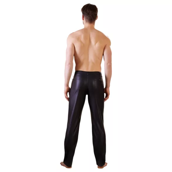 NEK - kiiltävä leggingsit - musta - L