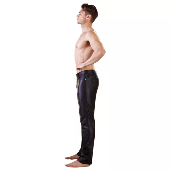 NEK - kiiltävä leggingsit - musta - L