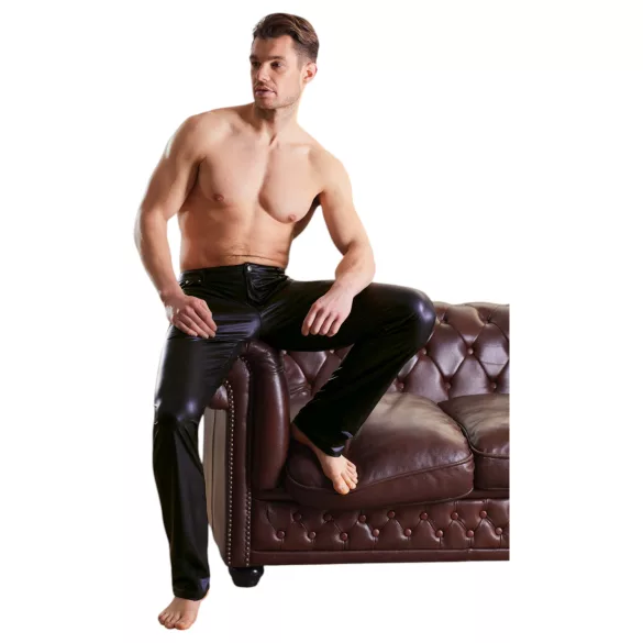 NEK - kiiltävä leggingsit - musta - L