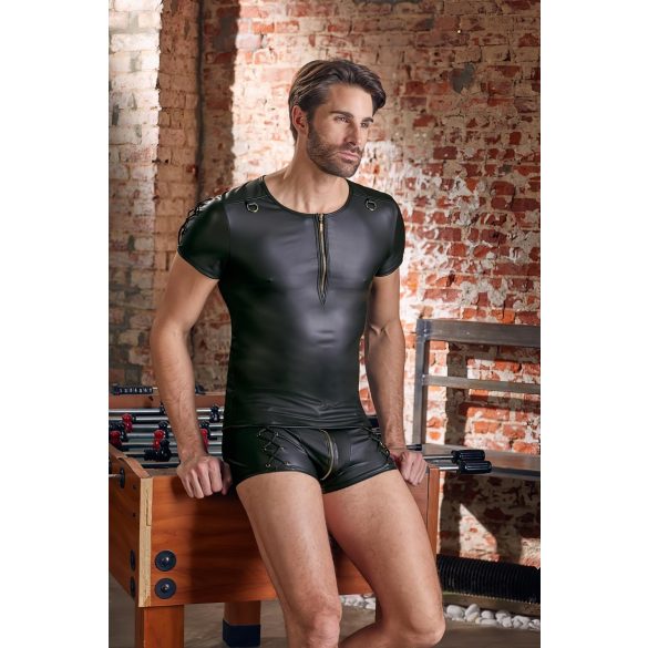 NEK - matt musta, lyhythihainen miesten paita - M